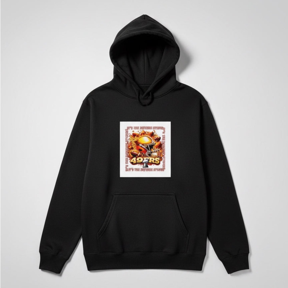 Fruit of the Loom Black Men's Hoodie with Graphic